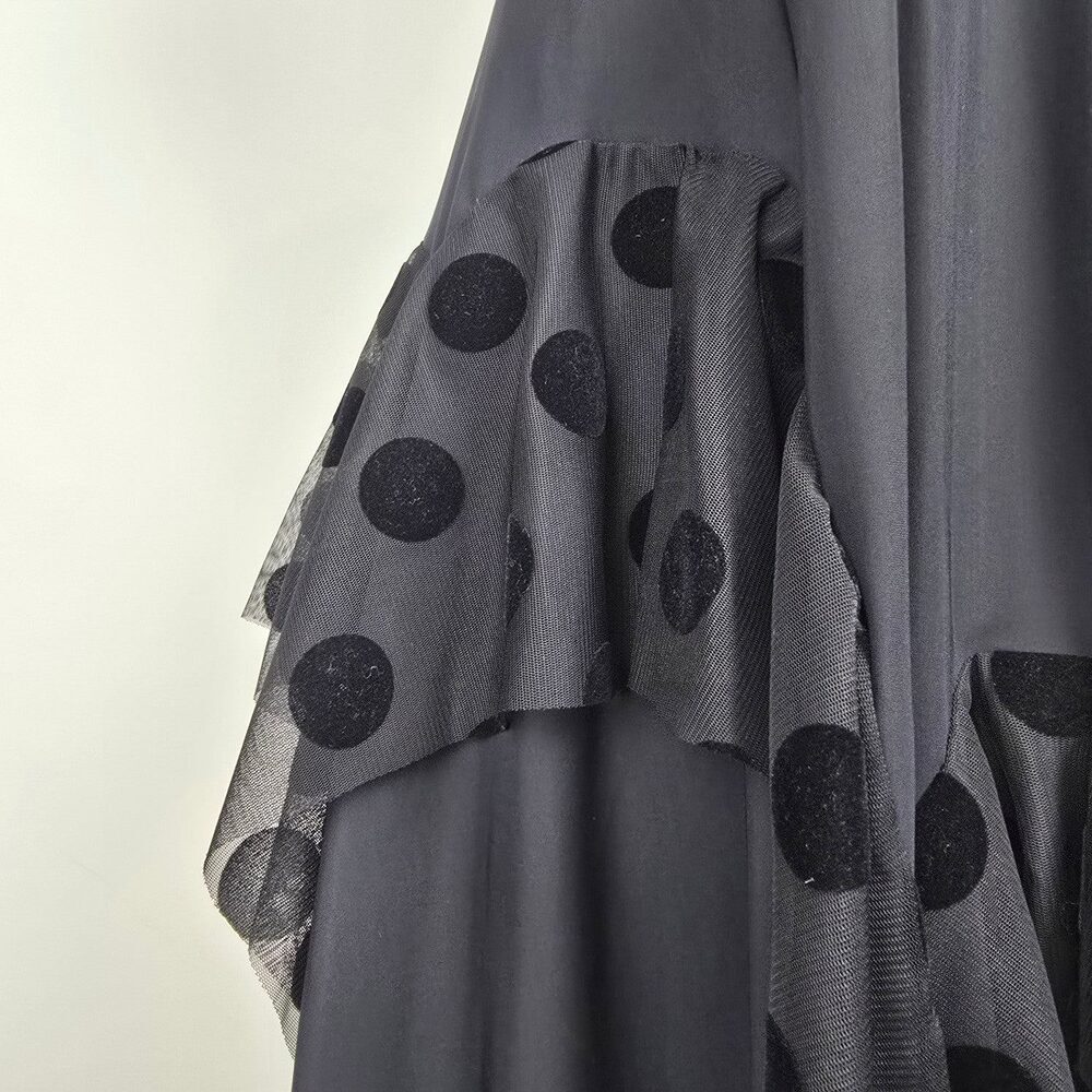 Sun Light Morillon Black Polka Dot Detail Sleeveless Dress Size 1 (S/M) - Picture 4 of 11